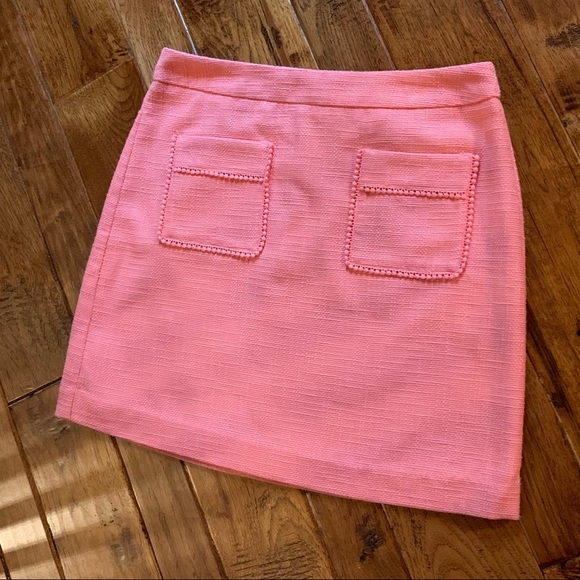LOFT Dresses & Skirts - Loft | Coral Pink textured skirt | Sz 8